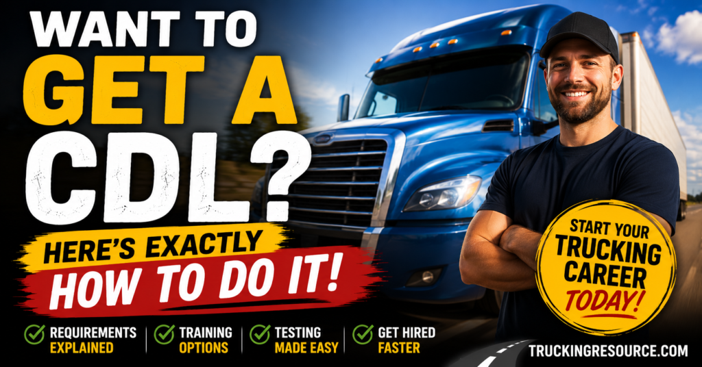 How to Get a CDL: Step-by-Step Guide for New Drivers