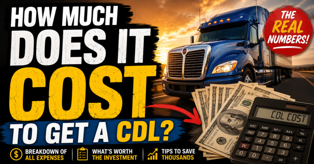 How Much Does It Cost to Get a CDL?