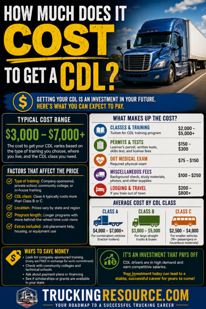 How Much Does It Cost to Get a CDL?