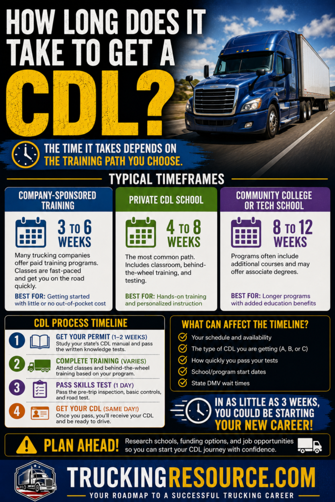 How Long Does It Take to Get a CDL?