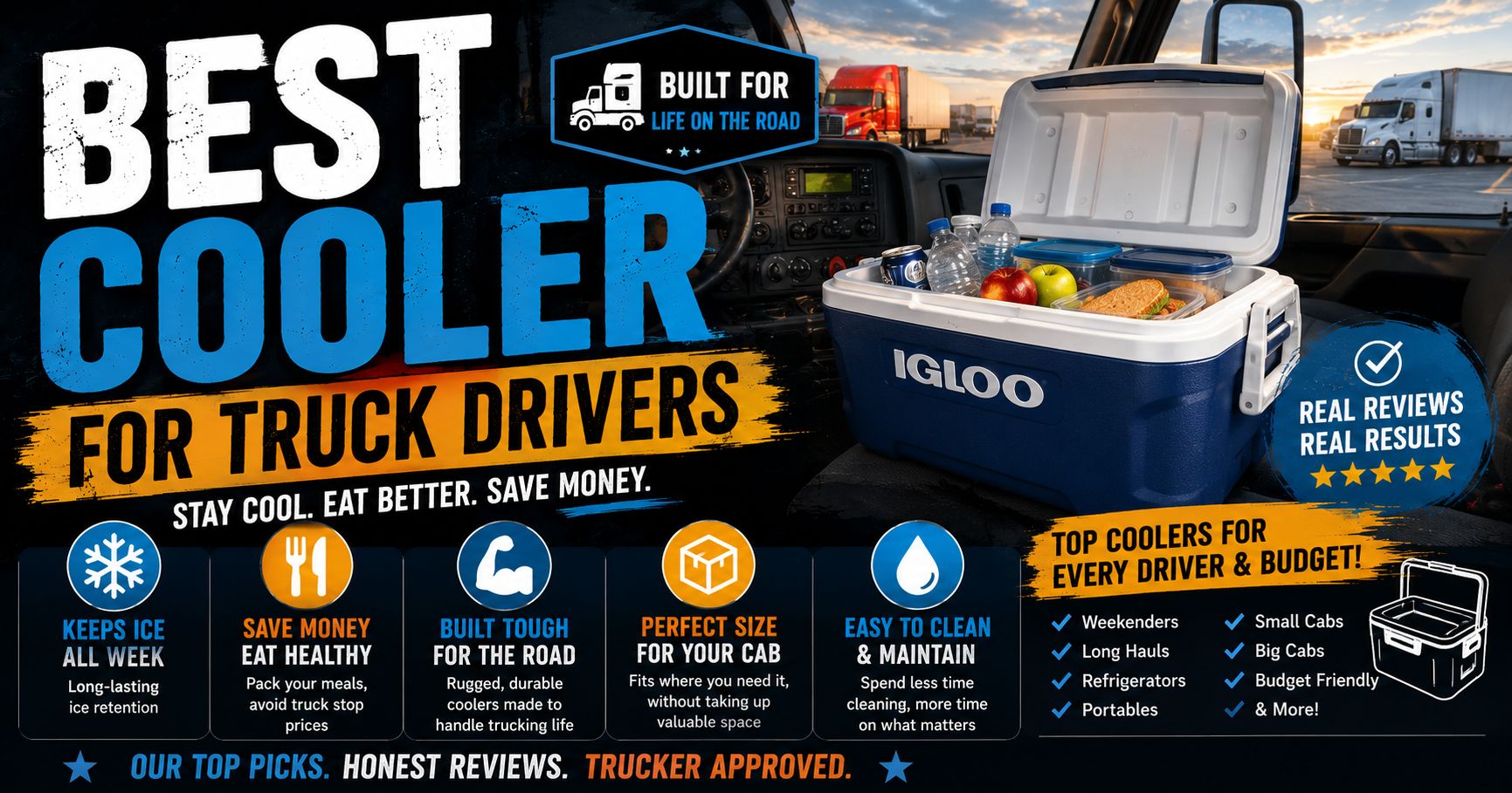 Best Cooler for Truck Drivers