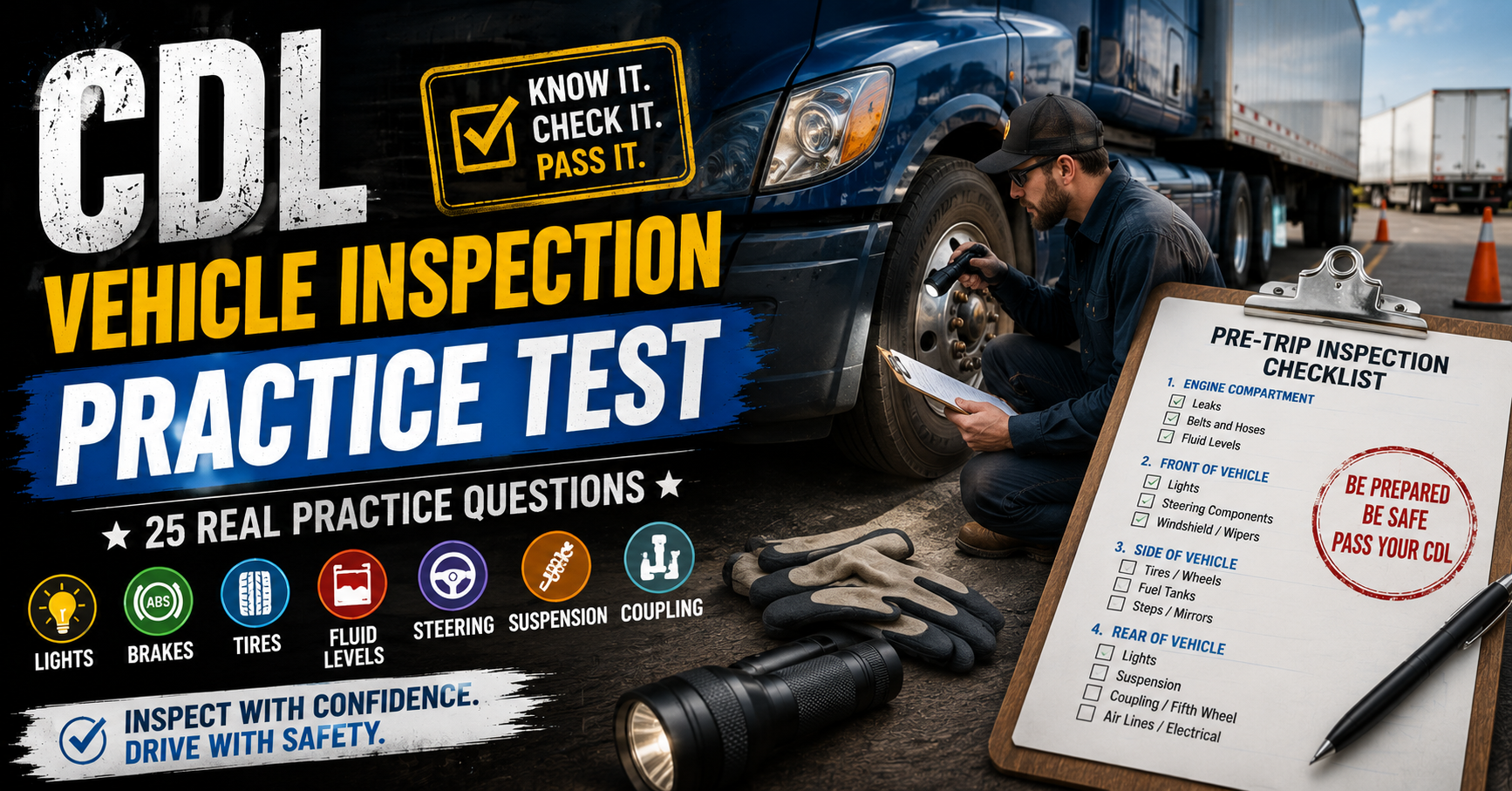 CDL Vehicle Inspection Practice Test