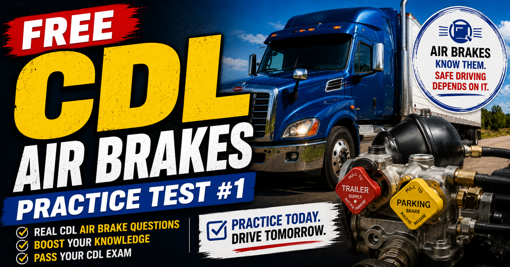 Free CDL Air Brakes Practice Test #1