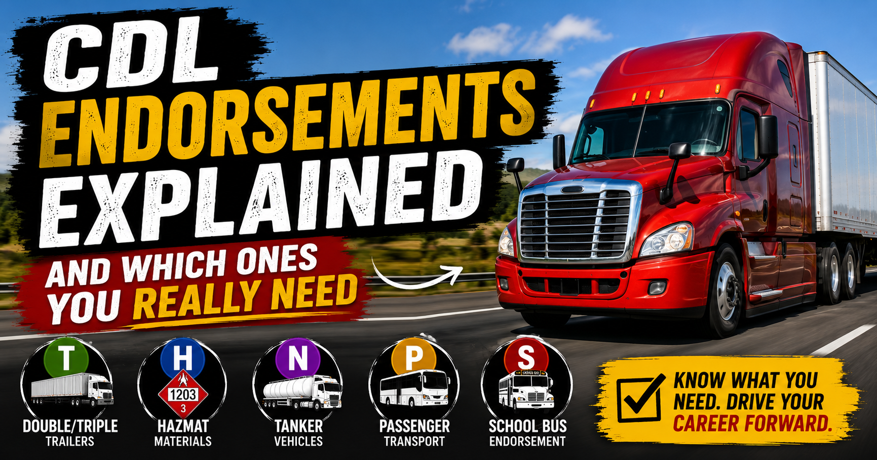 CDL Endorsements Explained and Which Ones You Really Need
