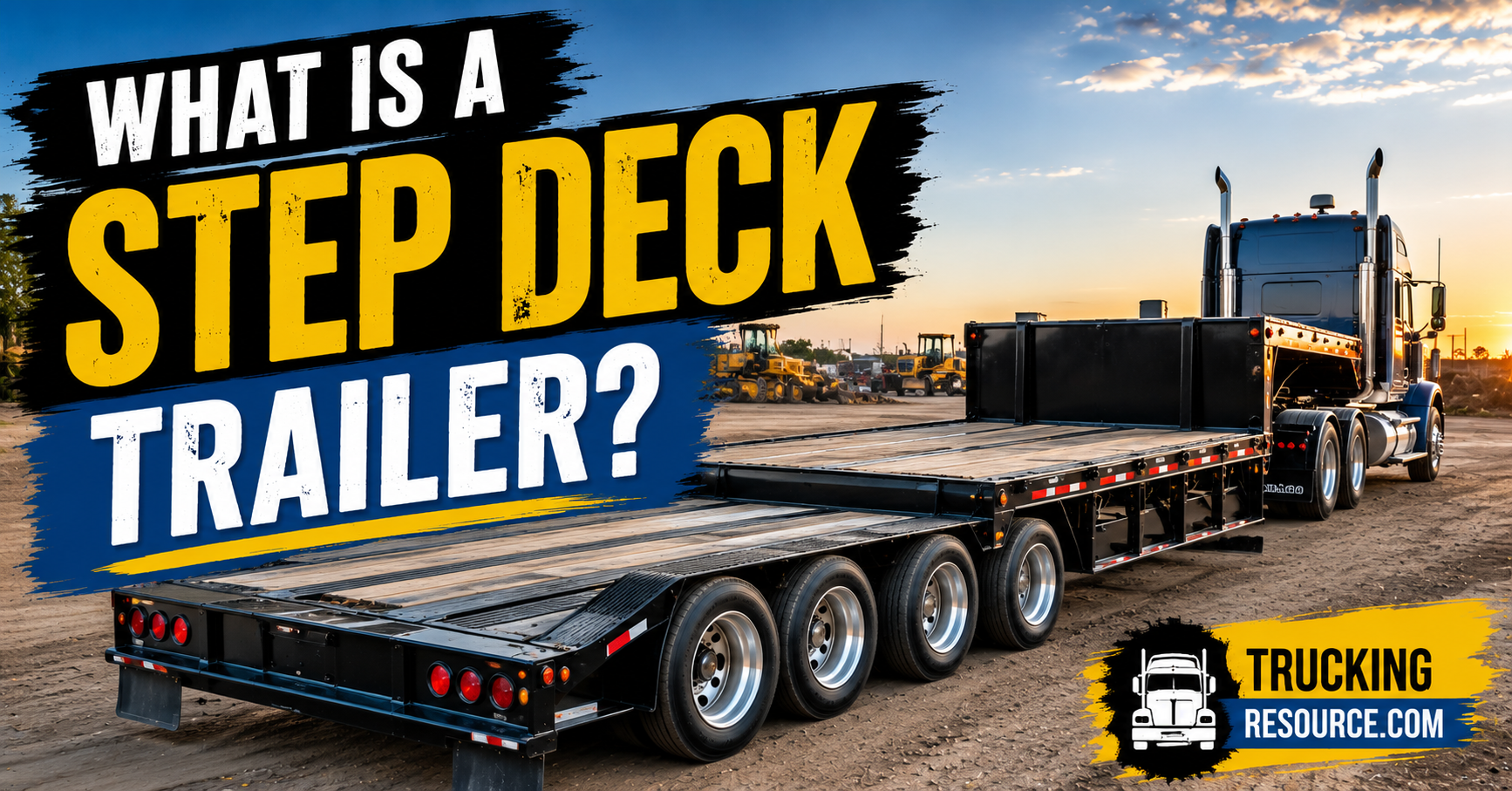What Is a Step Deck Trailer?