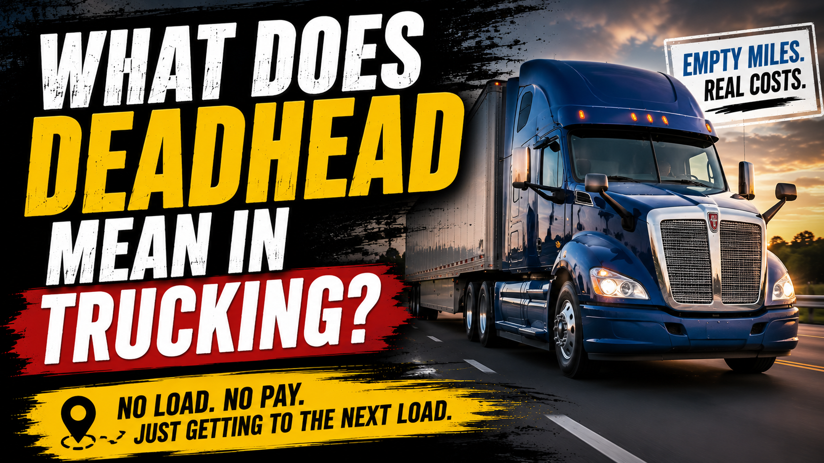 What Does Deadhead Mean in Trucking?
