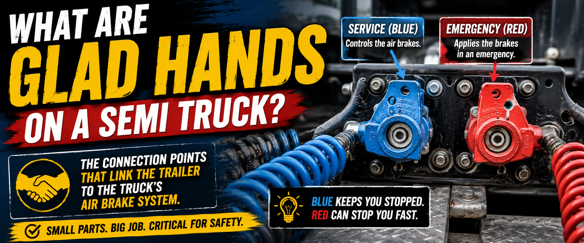What Are Glad Hands on a Semi Truck?