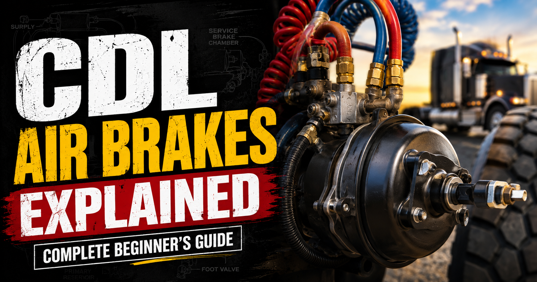 CDL Air Brakes Explained: Complete Beginner's Guide