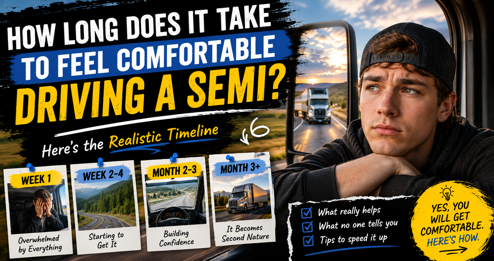 How Long Does It Take to Feel Comfortable Driving a Semi?