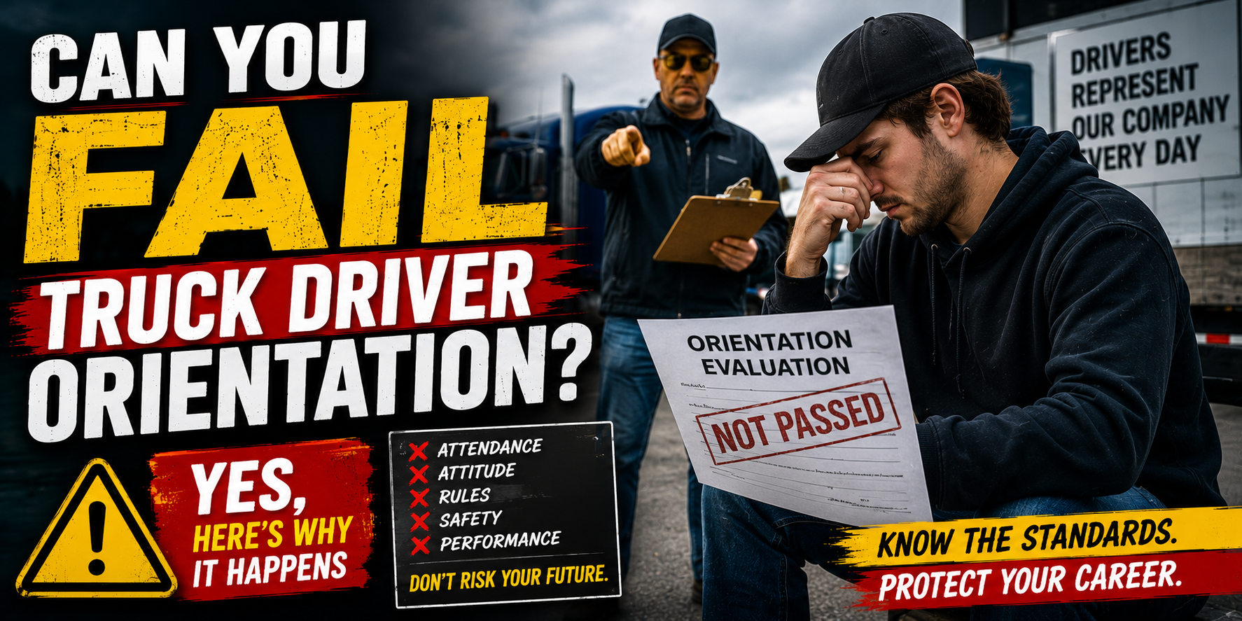 Can You Fail Truck Driver Orientation? Yes, Here's Why It Happens