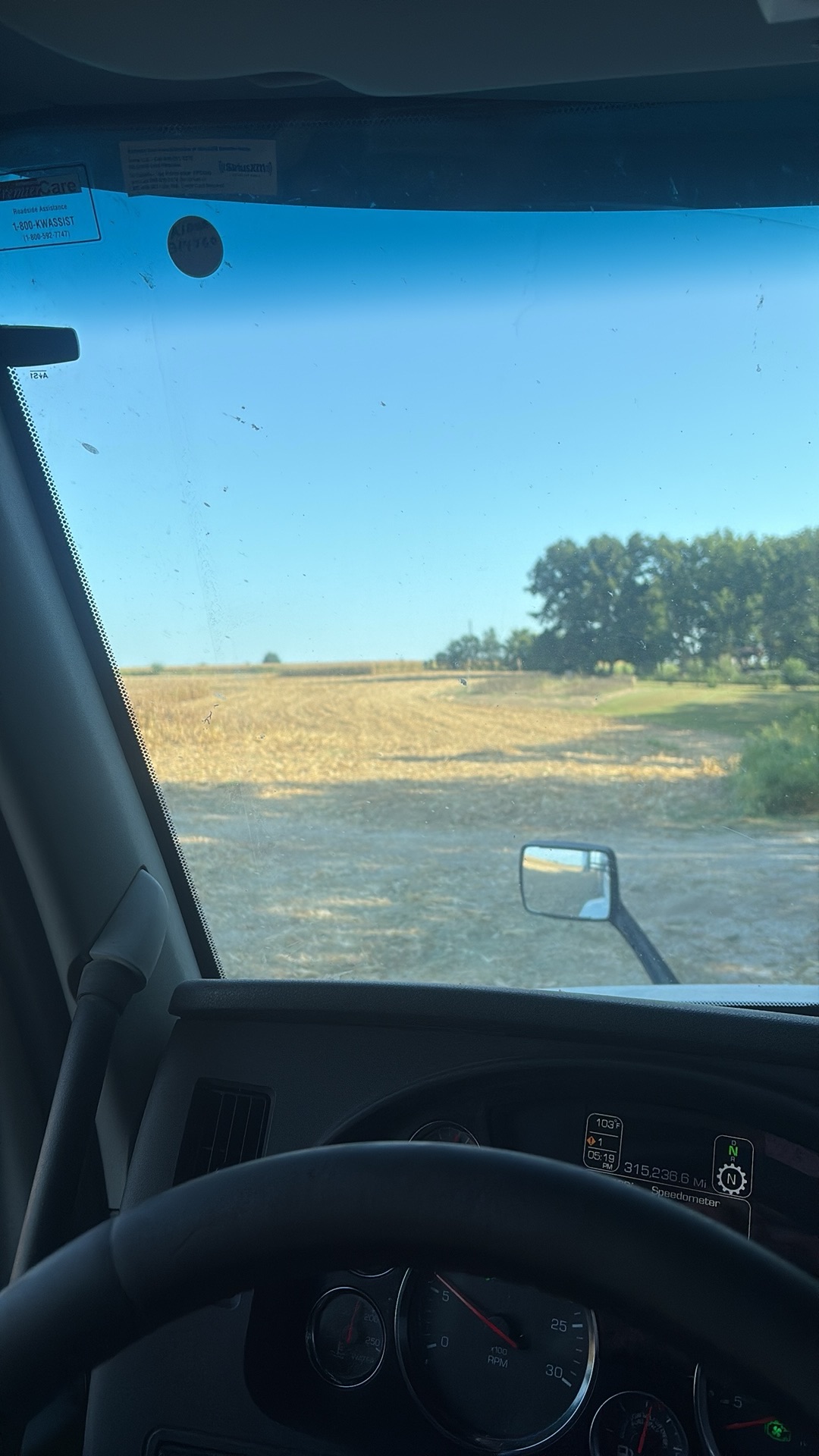 Waiting for corn to fill my hopper trailer with corn