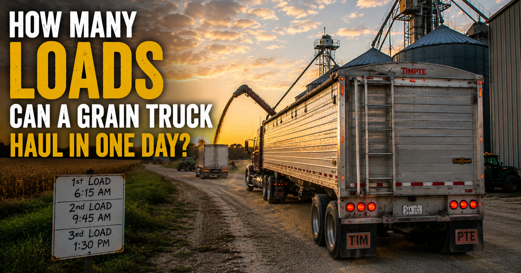 How Many Loads Can a Grain Truck Haul in One Day?