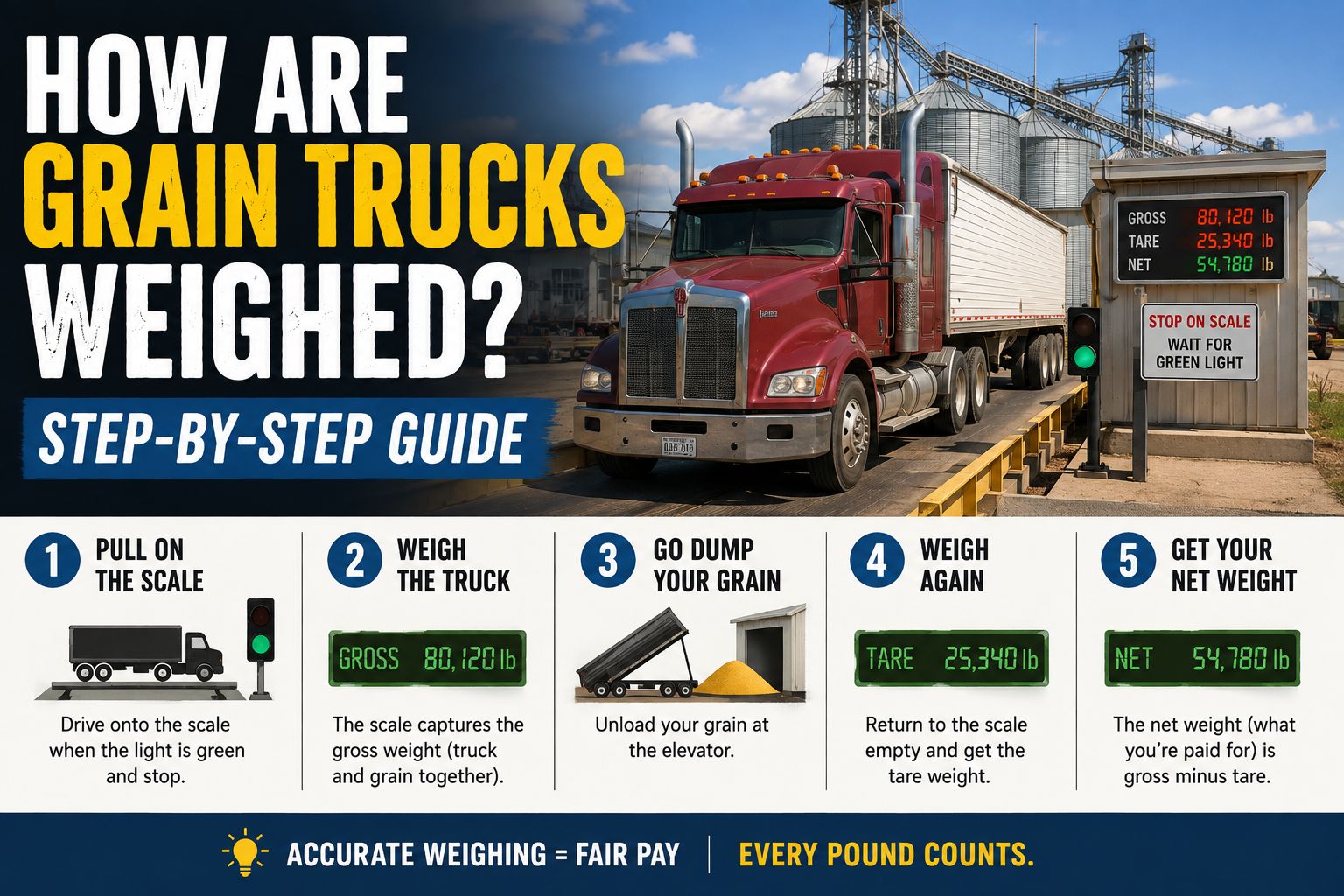 How Are Grain Trucks Weighed? Step-by-Step Guide