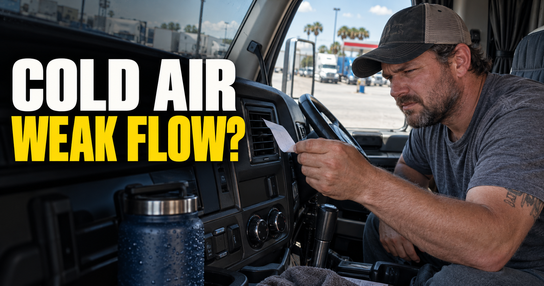 Kenworth AC Blows Cold But Not Hard? Here’s How to Fix Weak Airflow