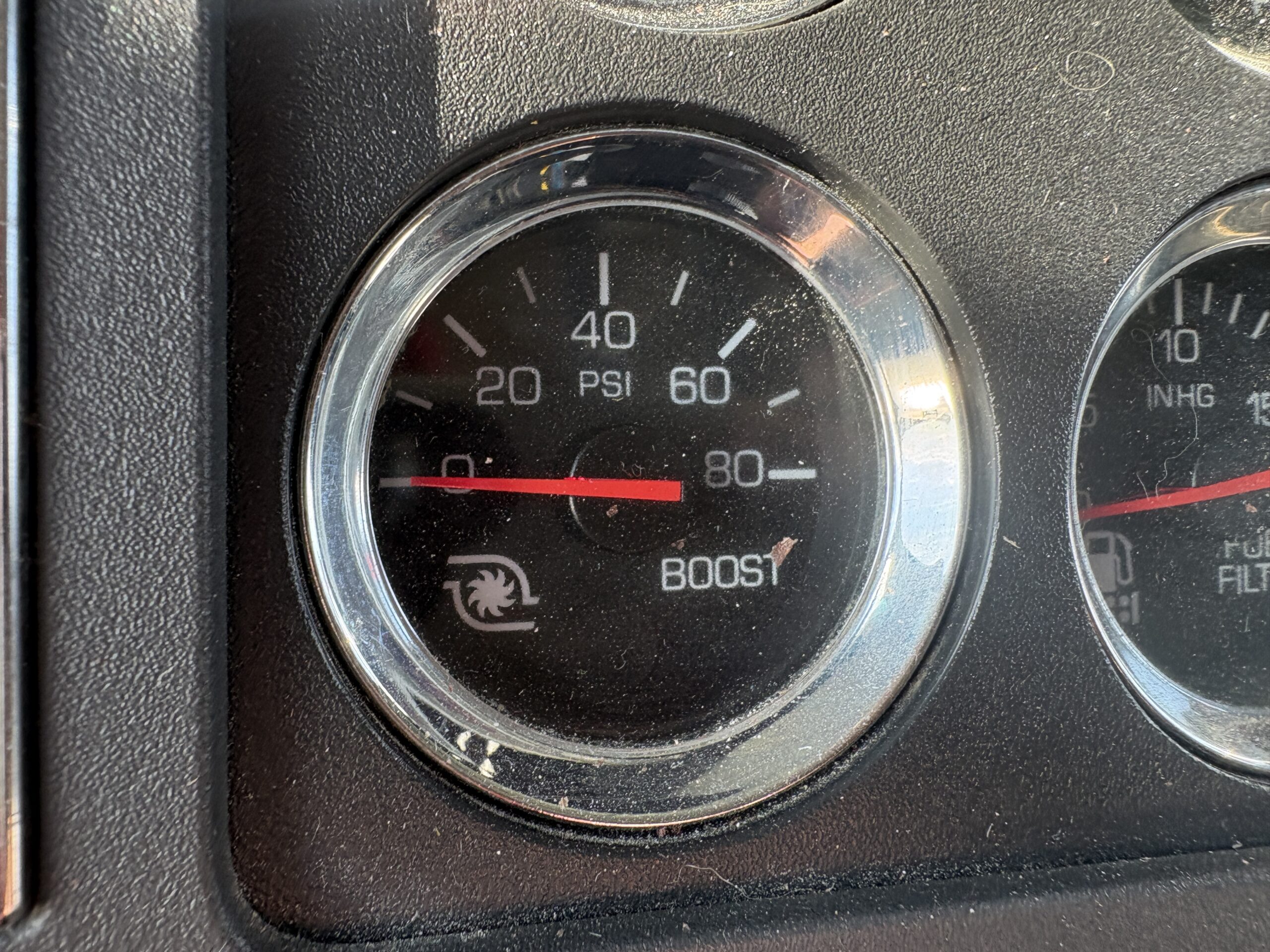 Kenworth boost gauge 0