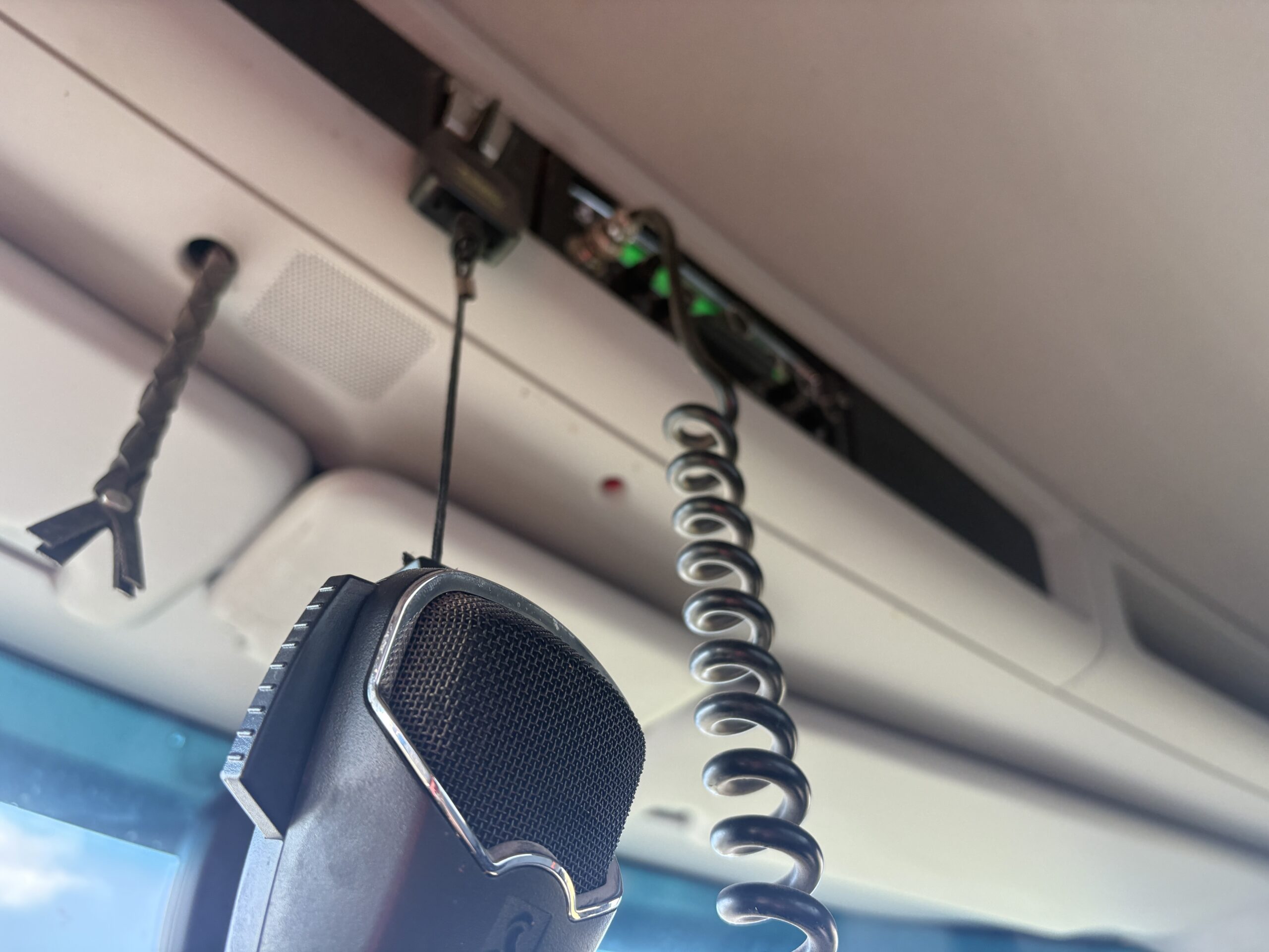 CB radio in semi tractor trailer