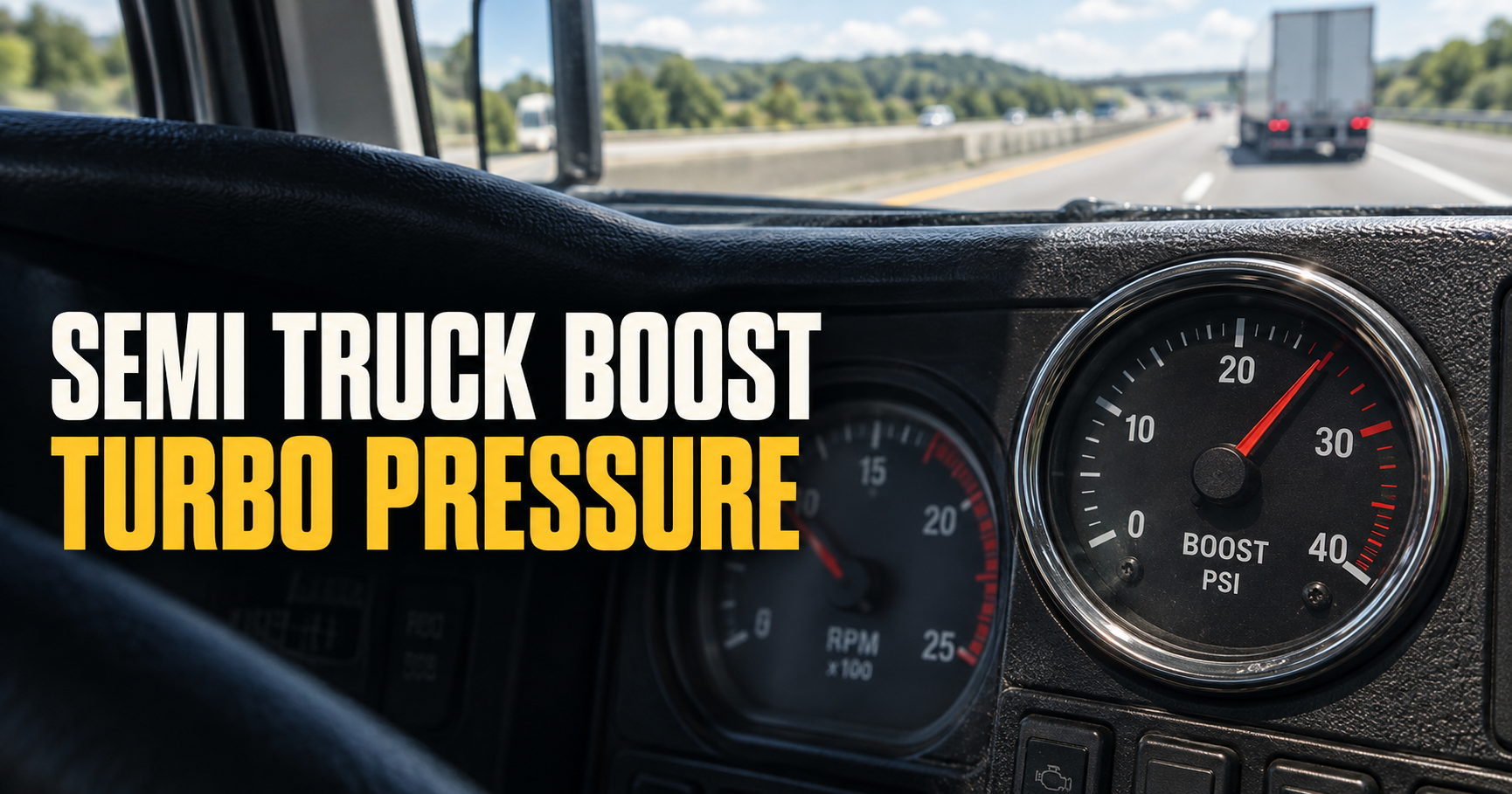 What Does the Boost Gauge Mean on a Semi Truck?